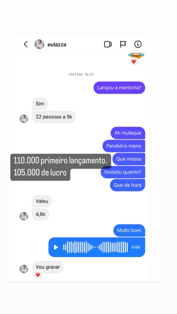 Depoimento Lazza R$110 mil